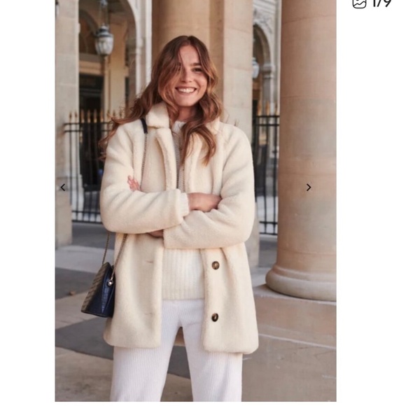 NWT Sézane ISAE Teddy Coat SZ 8 / 40 - Picture 4 of 16